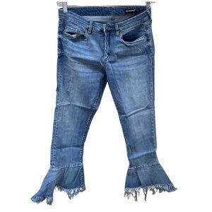 BLANKNYC Frayed Flare Bottom Jeans - Women's 31
